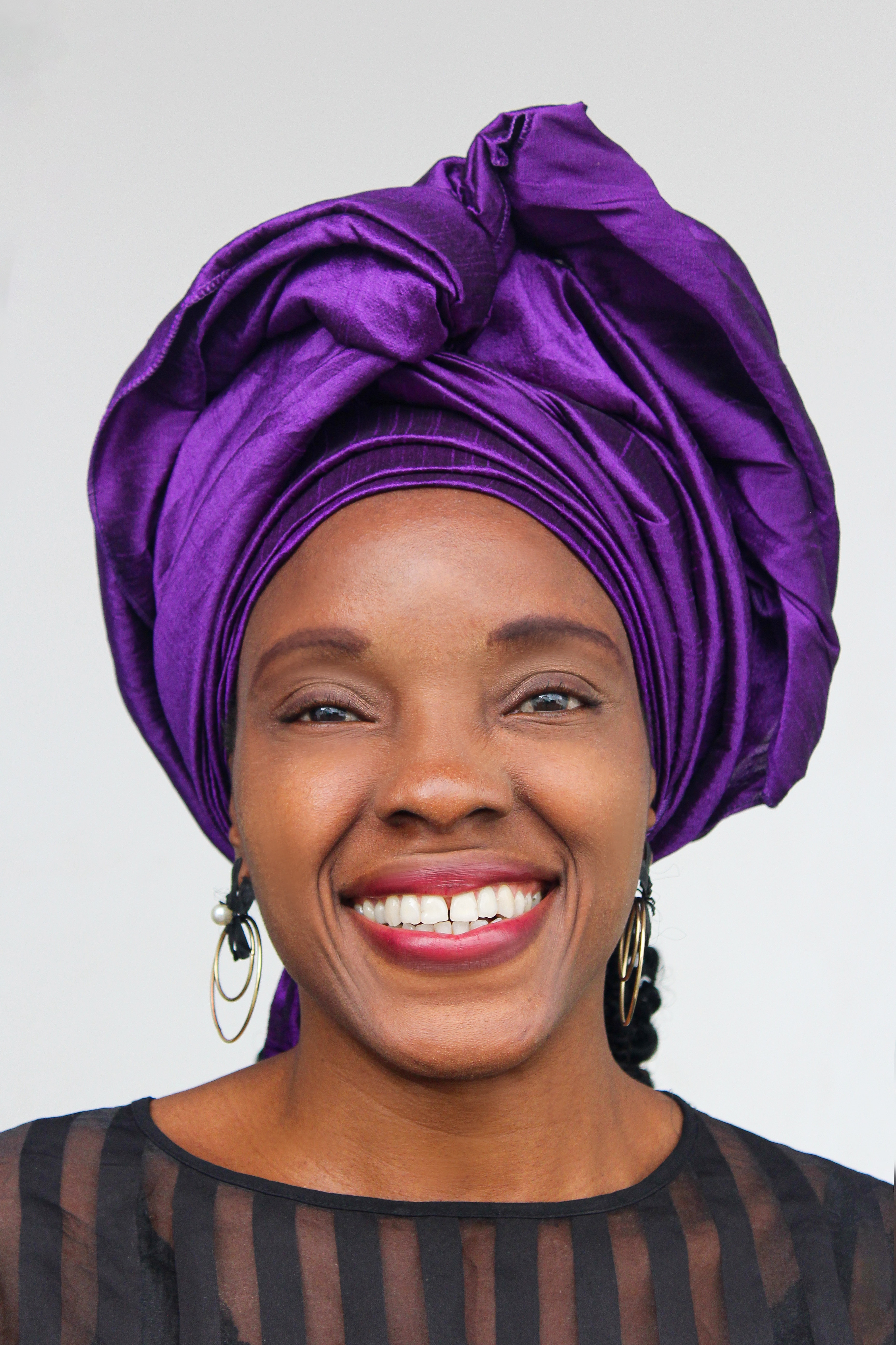 Mojibola Oladimeji in traditional attire
